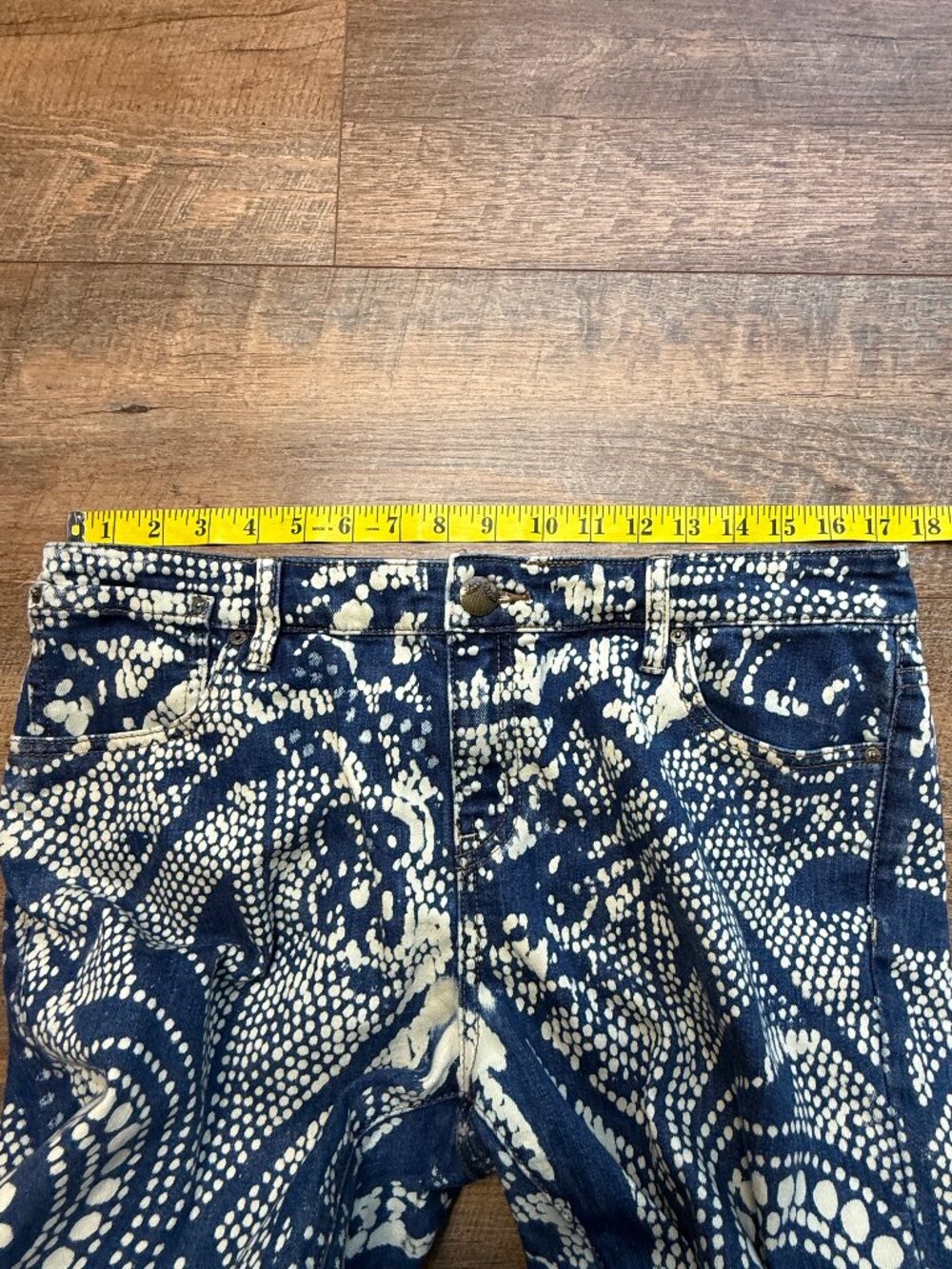 Women's Free People Bleached jeans Sz 31 Boho Fesitval Jeans - Picture 10 of 15